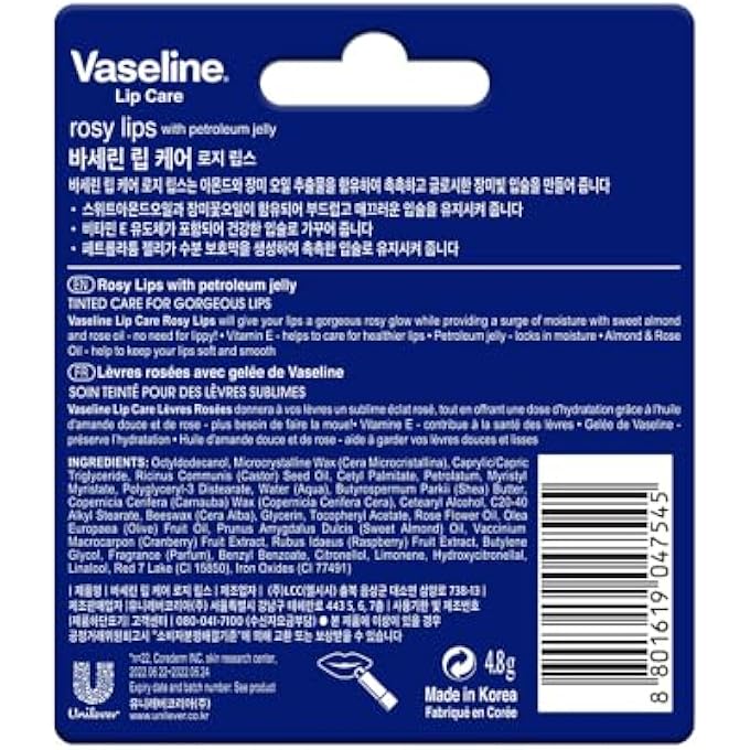 Vaseline LIP THERAPY ROSY LIP LIPSTICK, 4.8G - Image 3